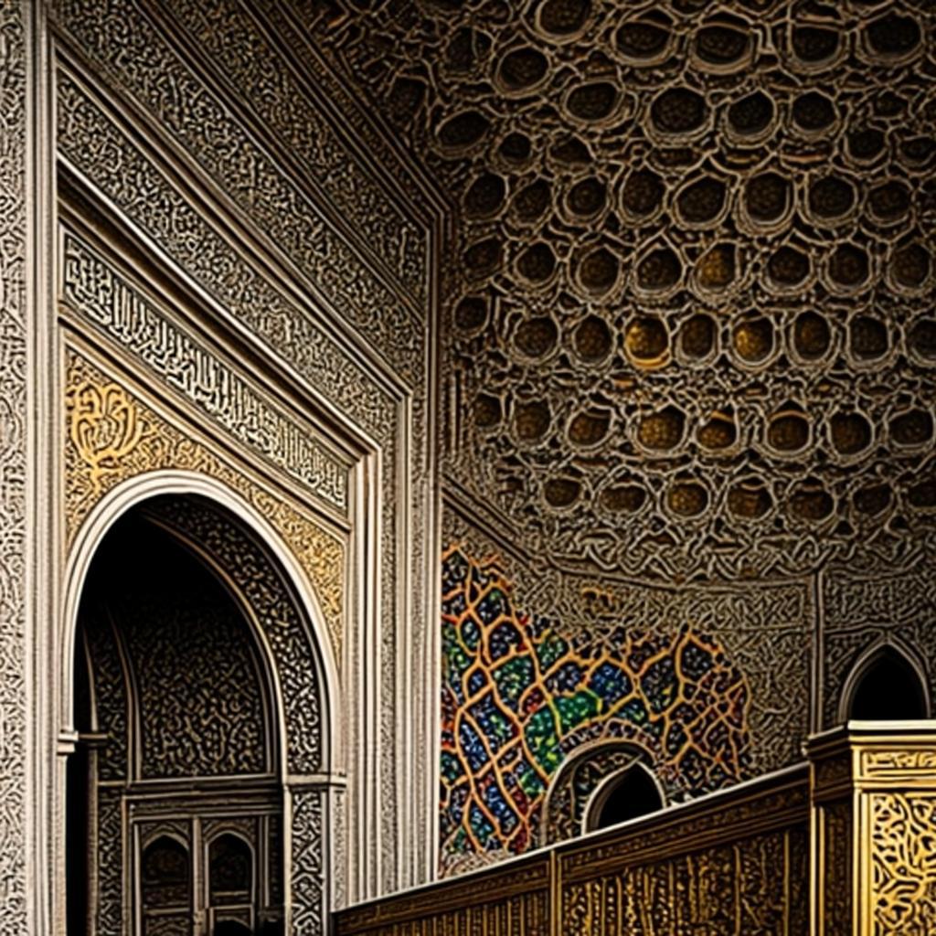 Détail architectural : muqarnas et zellige
